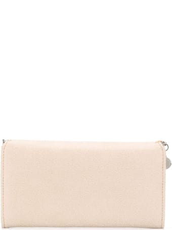 Stella McCartney Beige And Sliver Continental Falabella Wallet
