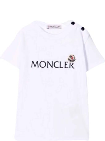 Moncler White Newborn T-shirt