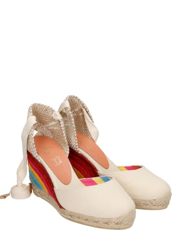 Castañer by Paul Smith Carina Ps 8-001 Wedges In Beige Canvas