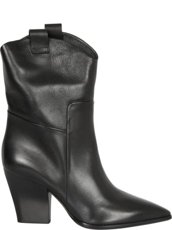 Santoni Black Boots