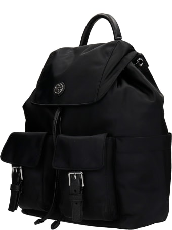 Tory Burch Backpack In Black Nylon