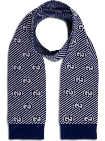 Gucci Wool Scarf With Logo