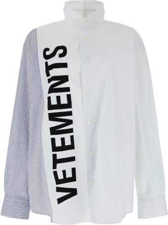 VETEMENTS Cut-up Logo Shirt