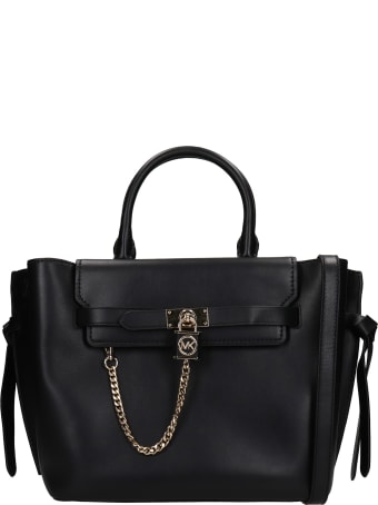 Michael Kors Tote In Black Leather