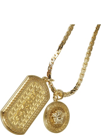 Versace Iconic Guilloch Necklace