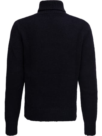 doppiaa Worsted Blue Wool Sweater