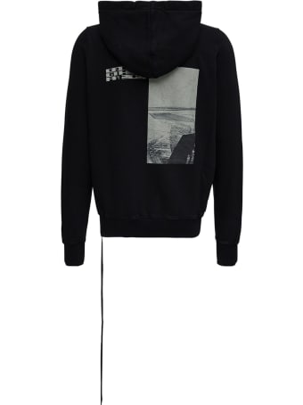 DRKSHDW Jason Black Cotton Hoodie With Back Print