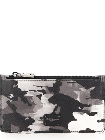 Dolce & Gabbana Zipped Camouflage Card Holder