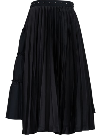 Noir Kei Ninomiya Long Asymmetrical Wool Blend Skirt
