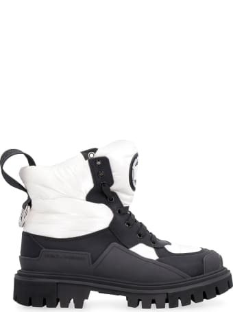 Dolce & Gabbana Leather Lace-up Boots