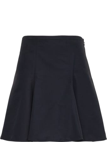 Valentino Black Micro Faille Skirt