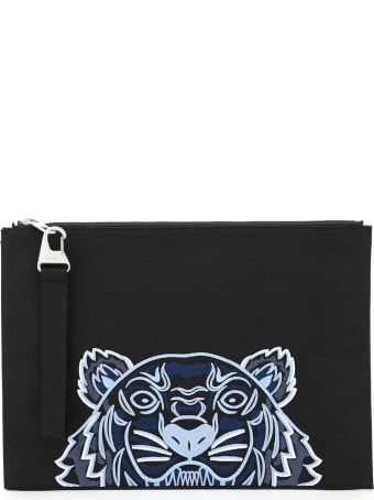 Kenzo Document Clutch Tiger
