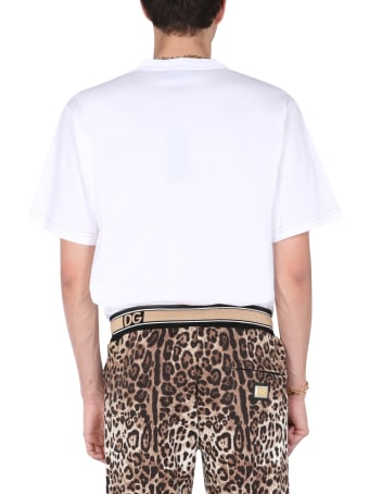 Dolce & Gabbana T-shirt With Leopard Patch