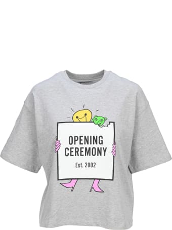 Opening Ceremony Light Bulb Box Logo Print T-shirt