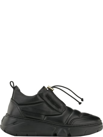 Attilio Giusti Leombruni Agl D938012pg Black Leather Venus Sneakers
