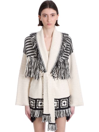 Alanui Cardigan In White Cotton