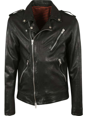DFour Regular Plain Biker Jacket