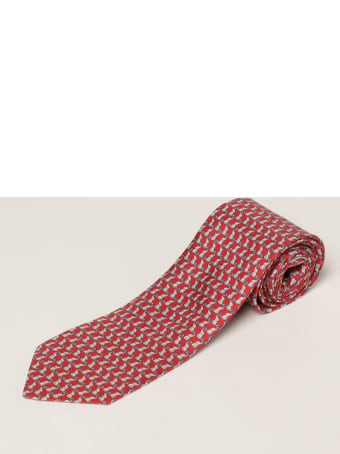 Salvatore Ferragamo Tie Salvatore Ferragamo Silk Tie With Micro Elephants