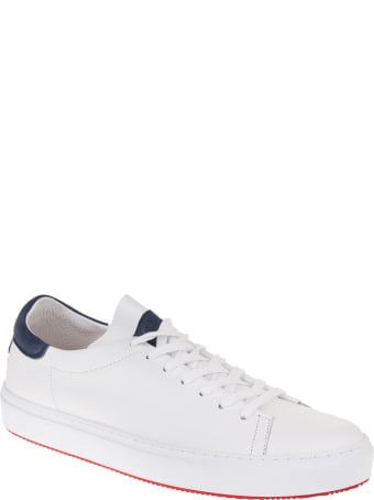 Andrea Ventura Man White And Navy Blue Giannutri Sneakers