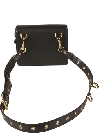 Dolce & Gabbana Studded Strap Logo Shoulder Bag