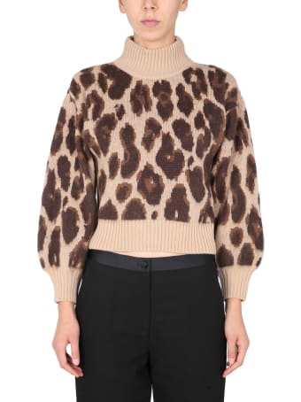Anna Molinari Sweater With Animal Print