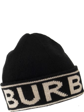 Burberry Cashmere Cap With Logo