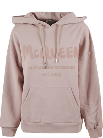 Alexander McQueen Graffiti Logo Print Sweatshirt
