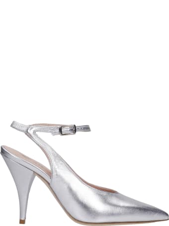 Alchimia Pumps In Silver Leather