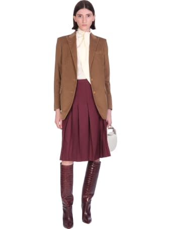 Tagliatore 0205 J-bertha Blazer In Beige Cotton