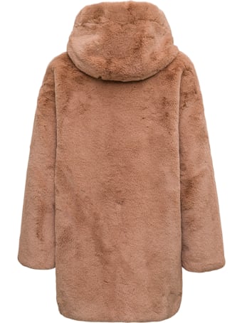 GINY Gaby Beige Ecological Hooded Fur