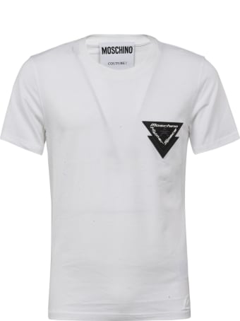 Moschino Logo Patched T-shirt