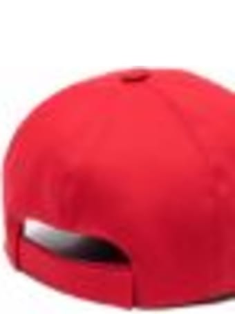 Givenchy Kid Red Givenchy Label Baseball Cap