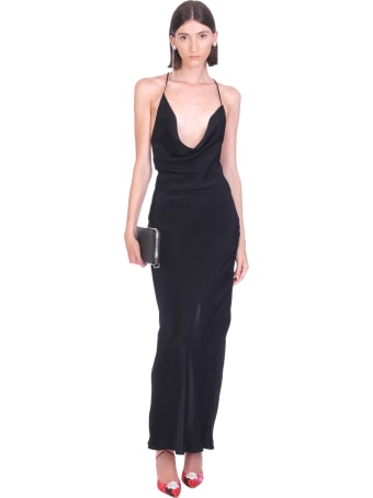 Magda Butrym Dress In Black Silk