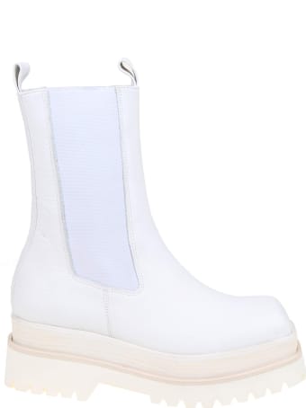 Paloma Barceló Paloma Barcelo 'danielle Ankle Boot In White Nappa