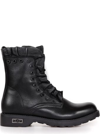 Cult Leather Biker With Laces