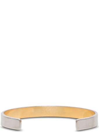 Maison Margiela Silver Bracelet With Engraved Logo