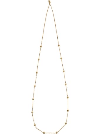 Bottega Veneta Necklace With Gold Plated Silver Spheres