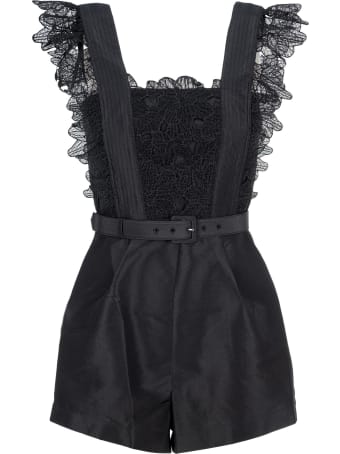 self-portrait Self Portrait Guipure Playsuit