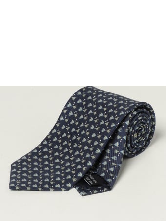 Salvatore Ferragamo Tie Salvatore Ferragamo Silk Tie With Micro Dogs