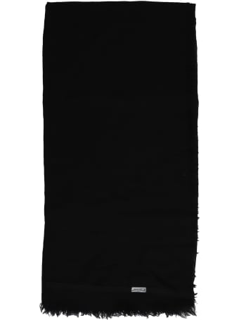 Ann Demeulemeester Sasha Scarve In Black Wool