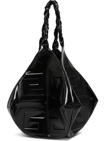 Givenchy Balle Large Handbag In Black Leather With Logo