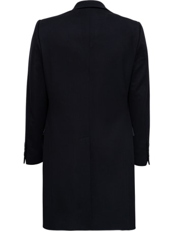 Dolce & Gabbana Double-breasted Black Wool And Cashmere Coat