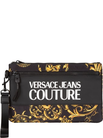 Versace Jeans Couture Logo Print Clutch