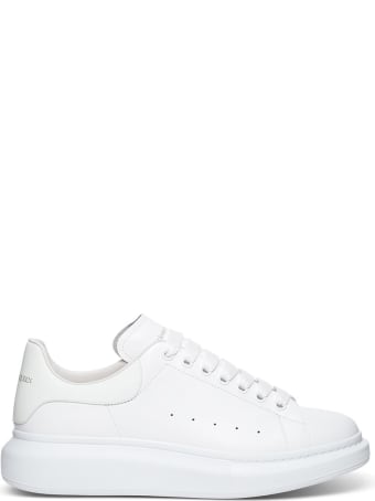 Alexander McQueen Oversize Sneakers In White Leather With Logo