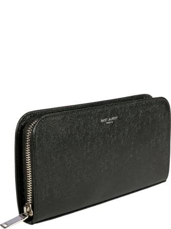 Saint Laurent Logo Zip-around Wallet
