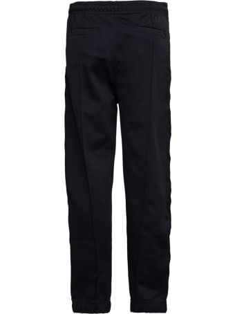 Givenchy Black Cotton Pants With Drawstring