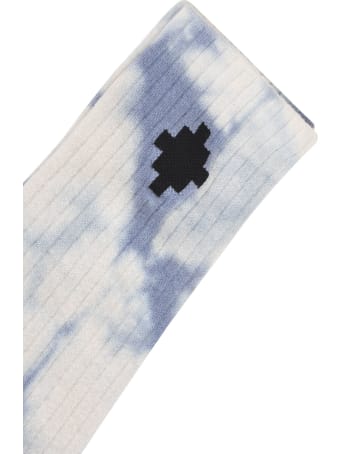 Marcelo Burlon Tie & Dye Cross Midhigh Socks