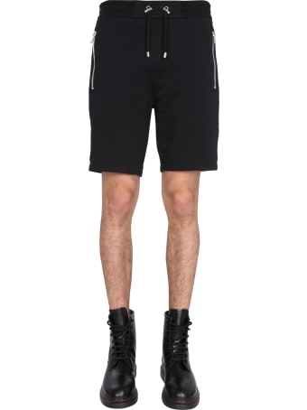 Balmain Bermuda With 3d Logo