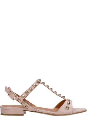 Via Roma 15 Flats In Powder Leather