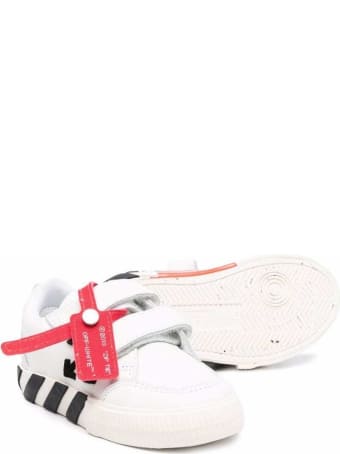 Off-White Low Vulcanized White Leather Sneakers
